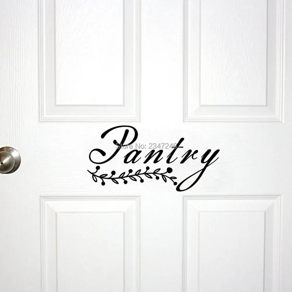 

Pantry Door Decorative Vinyl Wall Stickers Lettering Art Decor Decals