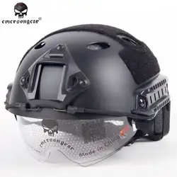 Emersongear Военная Униформа Спортивная безопасность БЫСТРО шлем с защитным, PJ Тип Airsoft Шлем парашютный шлем EM8819