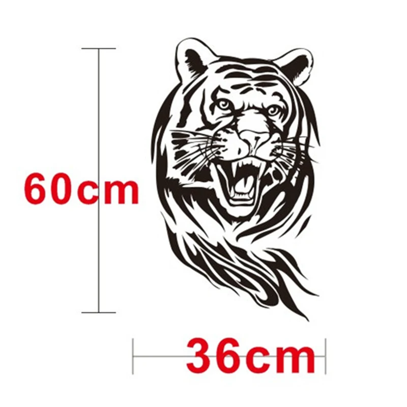 

60CM Black Creative Personality Tiger Decoration Car Styling Stucjer