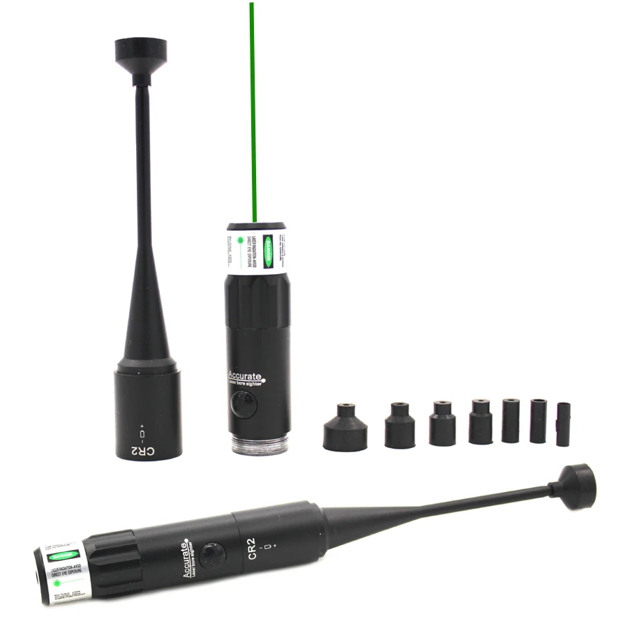 Green Laser Bore Sight Calibrator For any 0.22 to 0.50 Handguns Rifles Sights and Riflescopes boresighter scope alignment device rifles pistols handguns firearms bore sight kit