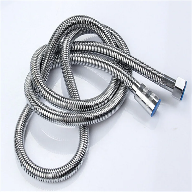 Bathroom Stainless Steel Electroplated Shower Plumbing Hoses 1.5M