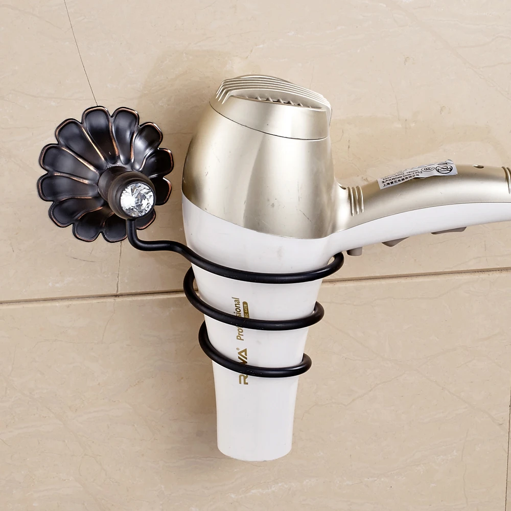 

Free Shipping Wall Mounted Bathroom Accessory Hair Dryer Holder Oil Rubbed Bronze Finished