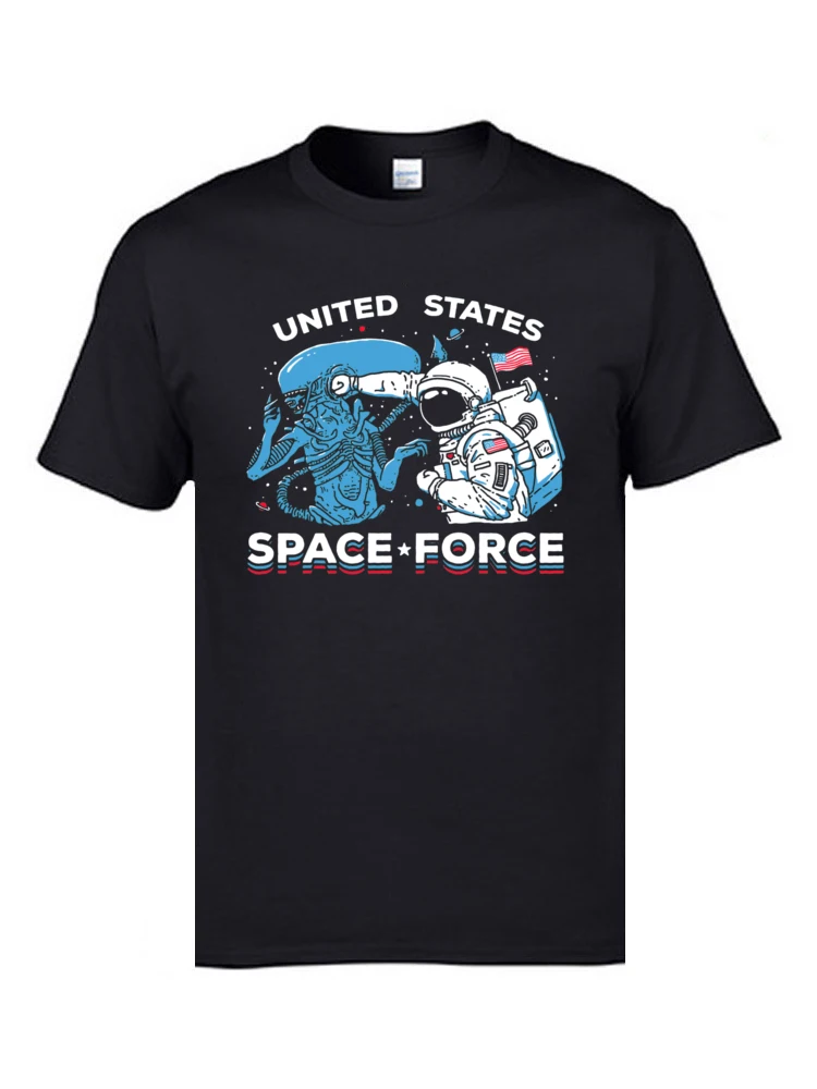 

Occupy Space Research Tshirts United States Space Force Mens Cool T Shirts Cheap 100% Cotton Simple Style T-Shirt Astronaut