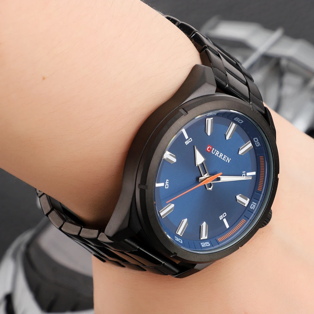 CURREN Fashion Men\'s Watch with Stainless Steel Strap Simple Creative Quartz Wristwatch for Men Clock erkek kol saati Waterproof 2019 (31)