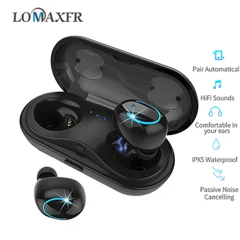 

TWS Q32 Bluetooth Earphone Wireless Headphones BT5.0 Stereo IPX5 Waterproof Sports Earbud Headsets With Charger Box PK Q18 I7s