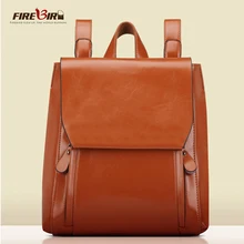 FIREBIRD! 100% Huile-Cire Véritable Sac À Dos En Cuir pour Femmes Style Preppy École Voyage Sac 5 Couleurs Bolsas Mochila Feminina HL6249
