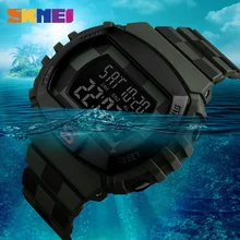 SKMEI Марка Для мужчин спортивные часы хронограф обратного отсчета Двойной Время цифровой наручные часы 50 м Водонепроницаемый мужской часы Relogio 1304