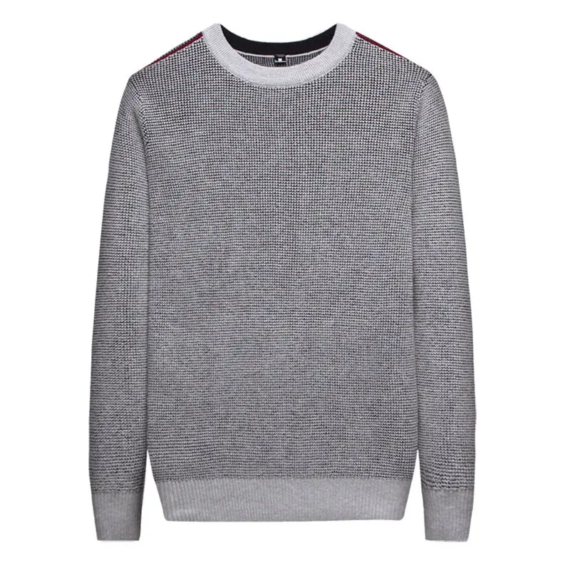 MuLS 2019 Birdseye Knit Sweater Men Pullover Colored Wool Spring Sweater Jumpers Autumn Male Cotton knitwear Blue Black Red Grey 10