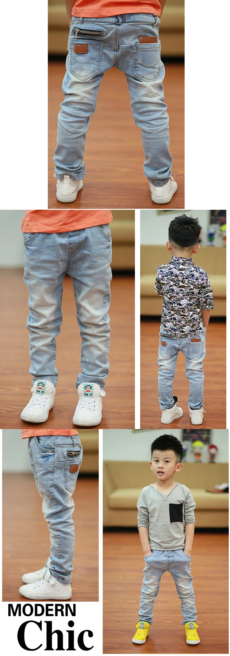 Детские штаны Стрейчевые джинсы Джокера для больших мальчиков г., весенние детские узкие леггинсы Осенняя джинсовая одежда для мальчиков от 2 до 14 лет