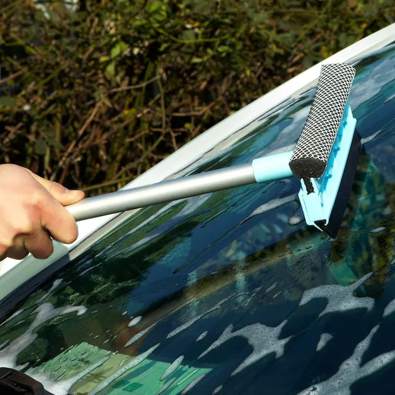 Расширяемый полюс губка визг креативный съемный Противоскользящий автомобильный оконный двухсторонний мягкий щетка съемный стеклянный скребок очиститель