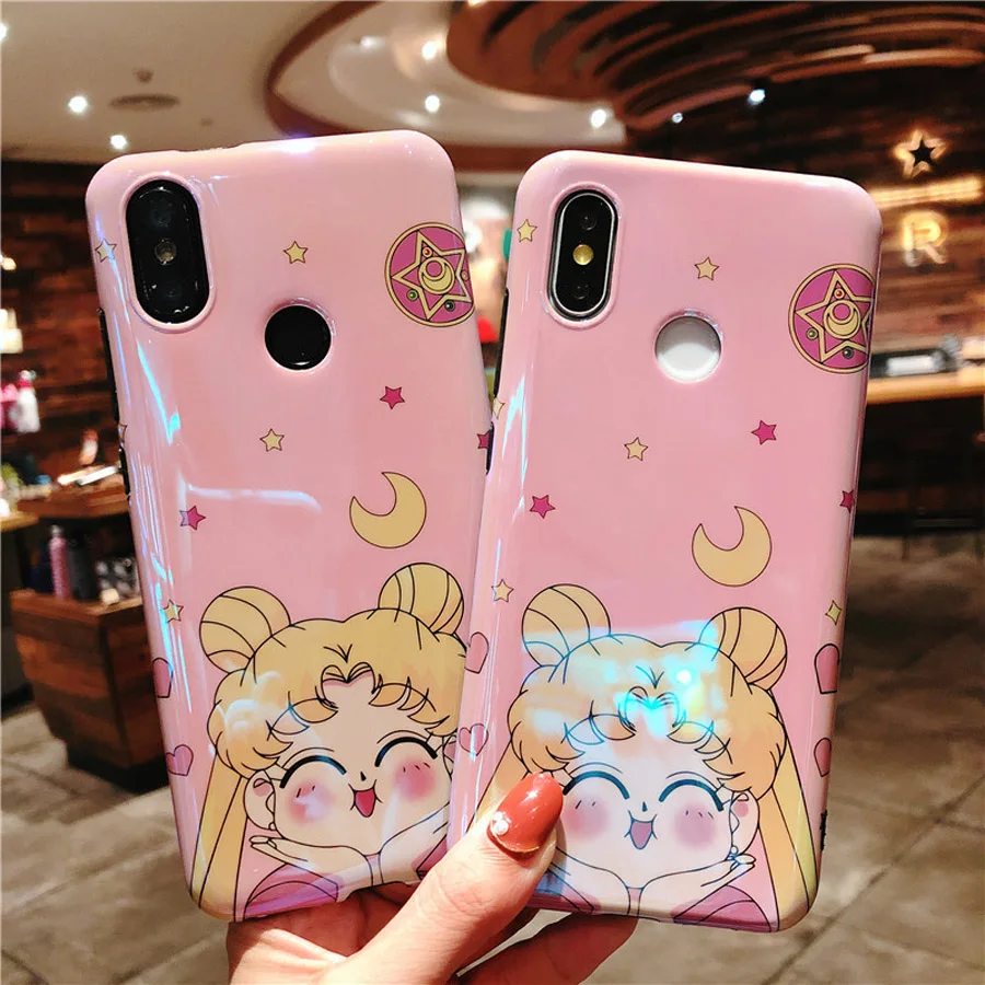 

Blue ray cartoon tpu case for xiaomi redmi note 7 mi 8 9 se A2 6x case cover cute 3d patterned soft silicone phone bag capa fund