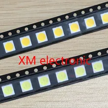 100 шт. 5050 белый/теплый белый SMD/SMT СВЕТОДИОДНЫЙ PLCC-6 3 вилочным держателем 5050 smd светодиодный 60MA средней мощности 10-18LM 0,2 W