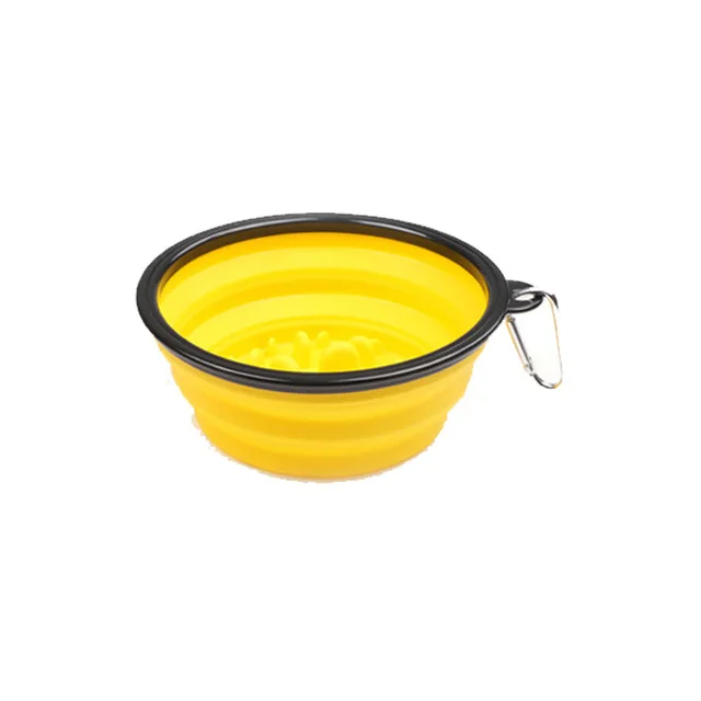 3.75L Автоматическая питательная миска для кошек поилки для собак контейнер для еды диспенсер для воды кошачий фонтан товары для домашних животных - Цвет: yellow bowl