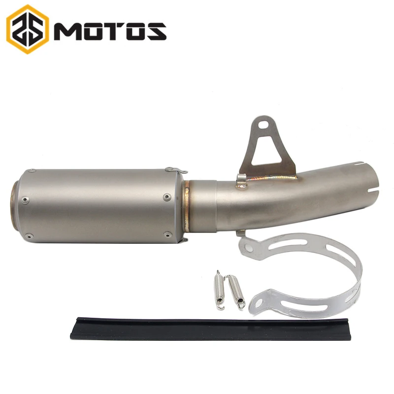 

ZS MOTOS S1000RR 2010-2016 Motorcycle SC Exhaust Pipe Motocross Muffler with Middle Pipe for BMW S1000RR 2010-2016 Link Pipe