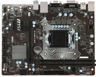 

MSI B150M-ICAFE motherboard, support DDR4 I3 6100