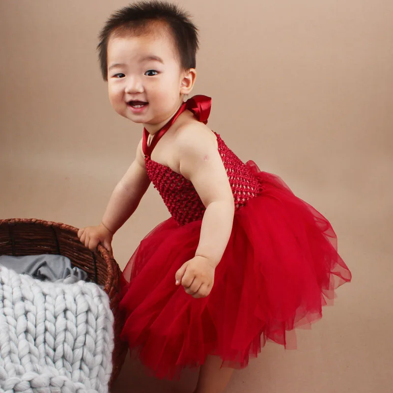 Fancy First Birthday Tulle Baby Tutu Dress Infant Toddler Little Girl