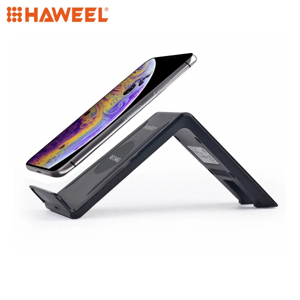 

HAWEEL 10W Vertical Wireless Charging Charger for iPhone XR /XS Max / Galaxy S9+ / S9 / Huawei Mate 20 Pro and QI enabled Devic