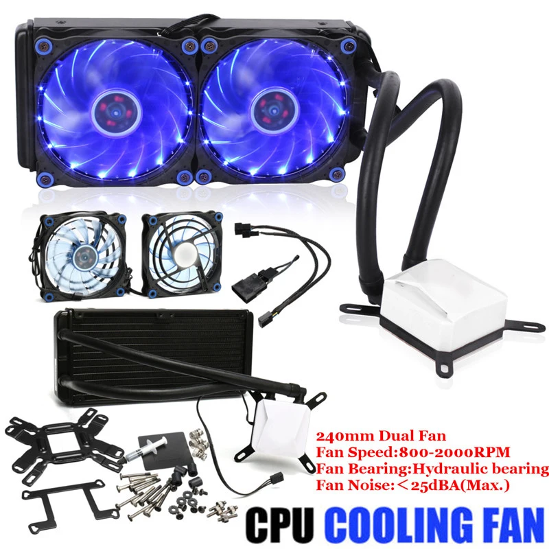 Cooling FROSTFLOW+240 mm Extreme Performance All-In-One Liquid Computer CPU Cooler Fan Set Computer Component Accessories Kit