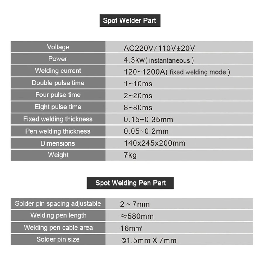 SUNKKO 737G+ 4.3KW Spot Welding Machine For 18650 Batteries Nickel Strip Connection Battery spot Welder High Power Welding Pen