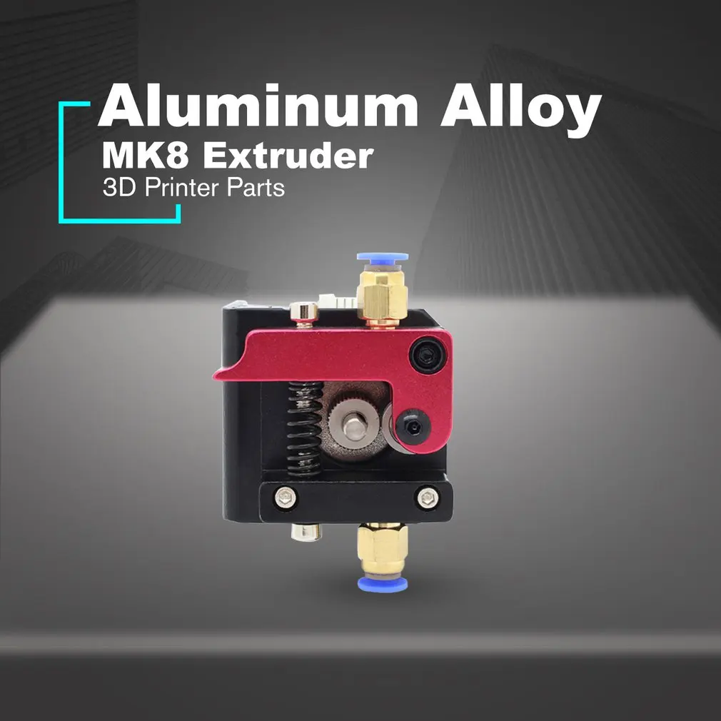 MK8 Алюминиевый Экструдер левой и правой руки Кронштейн Arm часть с Медь рукавом для Makerbot 3D-принтеры Запчасти 1,75 мм нити Боуден