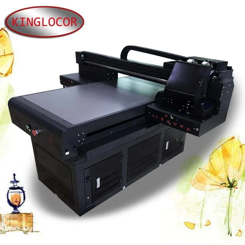 Free shipping 60*90cm flatbed UV printer double XP600 glass Acrylic