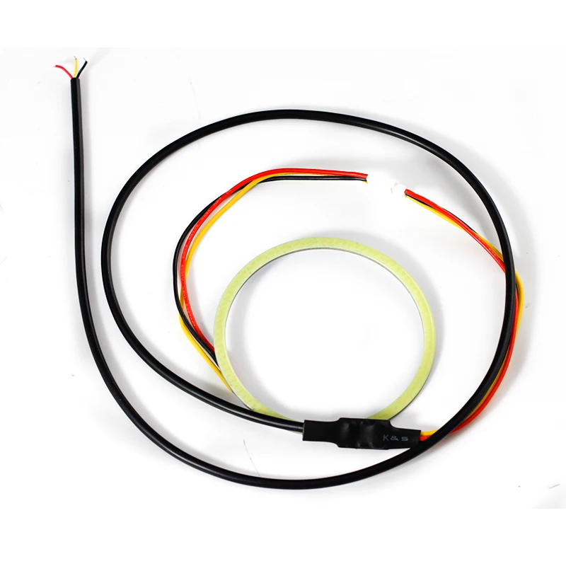 

2PCS 80mm Dual Color COB LED Market Angle eyes Car Styling Daytime running Lights DC12-24V