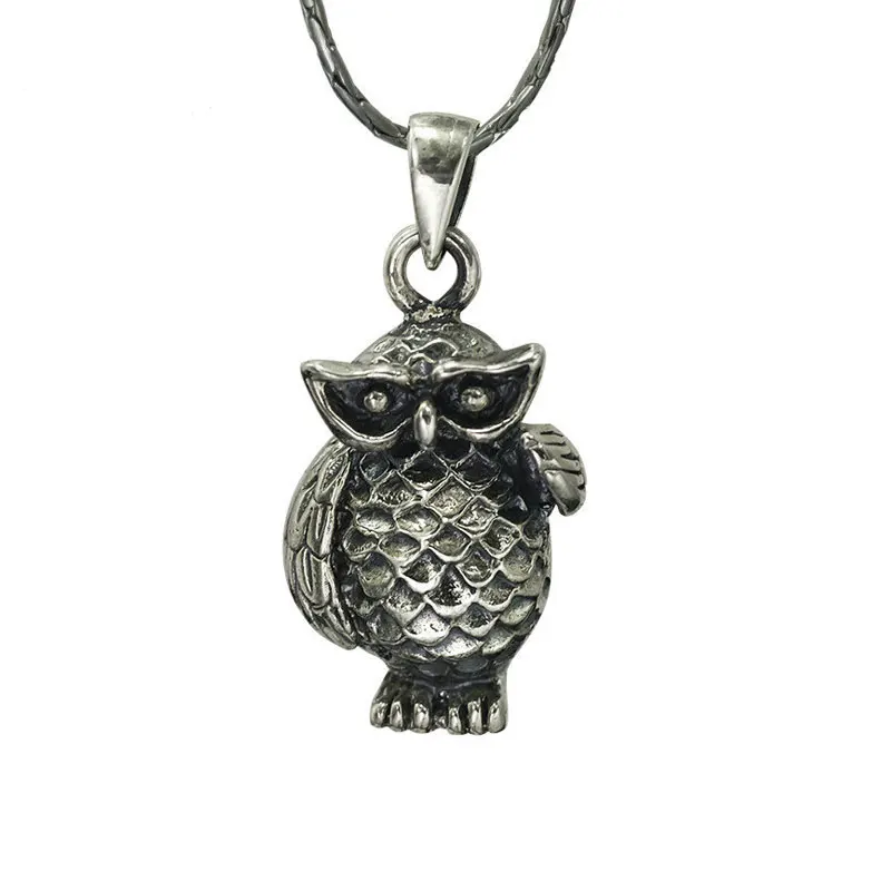 

RADHORSE Pendant 925 Sterling Silver Fine Jewelry owl Retro Modeling Fine Craftsmanship S925 Silver Pendants
