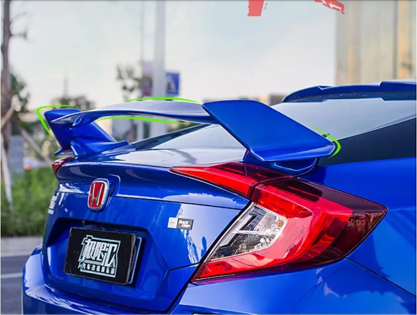 Спойлер для багажника 16 18 HONDA CIVIC 2016 2017 2018 8 цветов|Хромирование| |