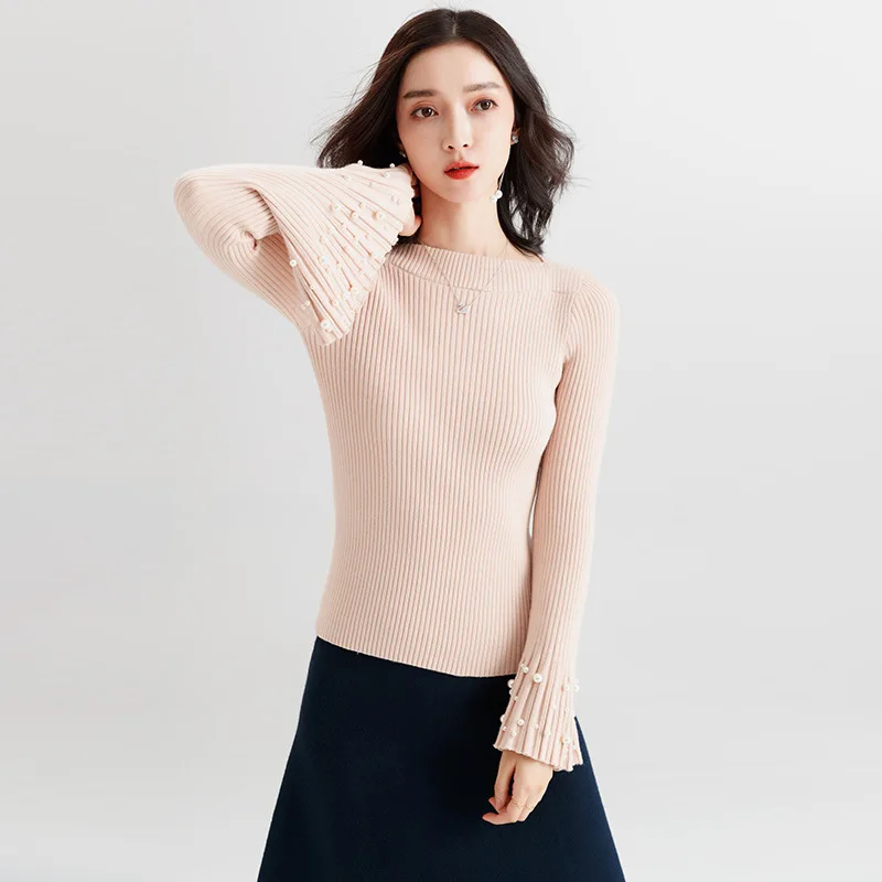 Autumn Winter Sweater Women Pullover Long Sleeve Slash Neck Women Basic Sweaters Korean Style Knit Tops Blue BA0024 Autumn Winter Sweater Women Pullover Long Sleeve Slash Neck Women Basic Sweaters Korean Style Knit Tops Blue BA0024