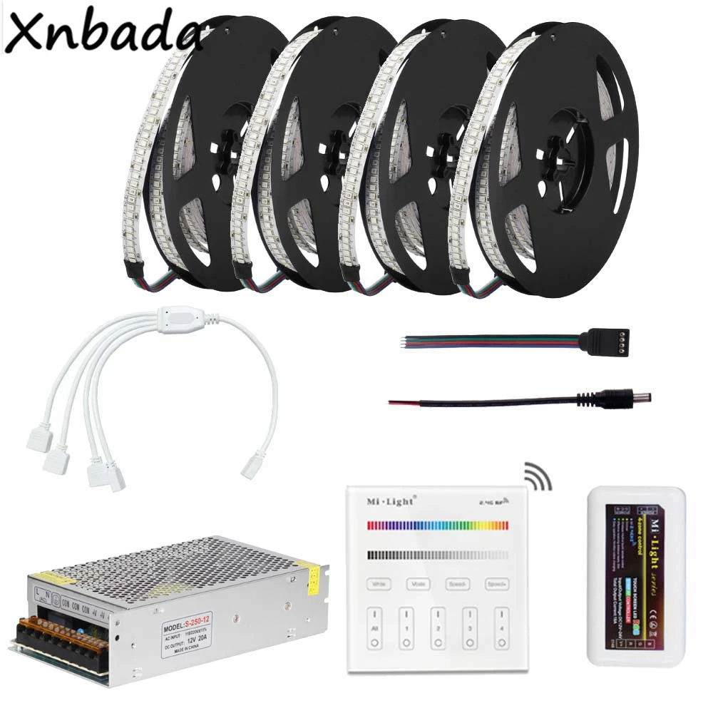 

DC12V 234Leds/m 2835SMD RGB Led Strip Light With Milight B3 Touch Remote RGB Led Controller Power Transformer Kit