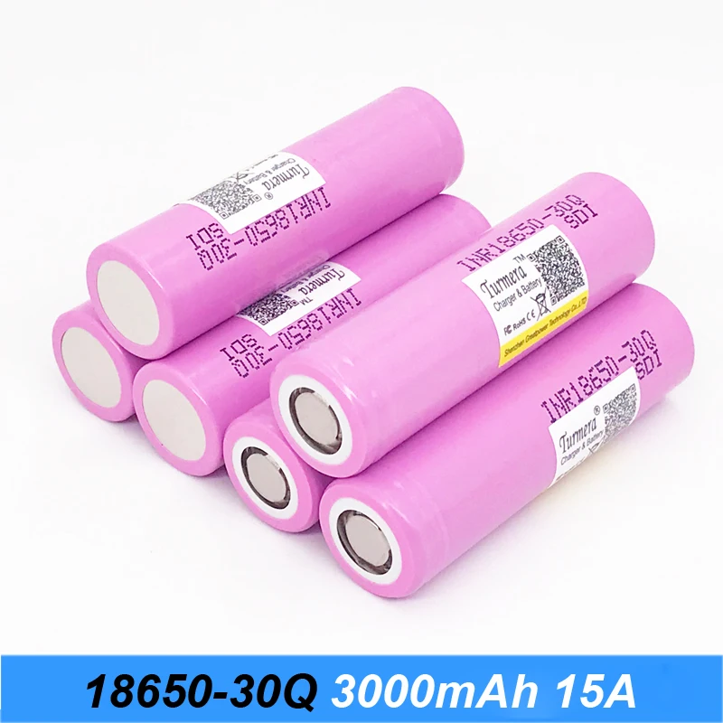 INR18650 30Q 3000mah 20amps Original 18650 3000mah Battery INR18650 30Q