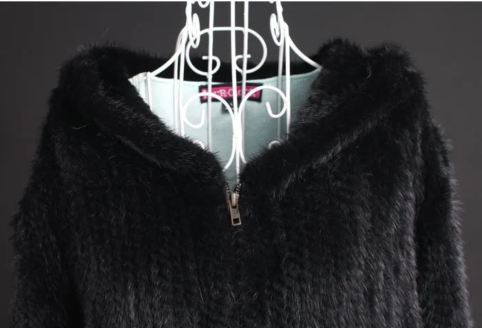 Горячая Распродажа, настоящая вязаная норковая Меховая куртка для женщин, модная шуба из натуральной норки, новинка, Брендовое натуральное меховое пальто, размер M-7XL, SR282