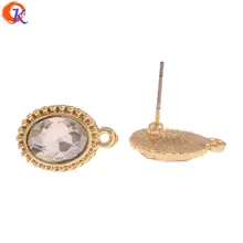 Cordial дизайн 100 шт 12*17 мм ювелирные аксессуары/хрустальные серьги-гвоздики/DIY Изготовление сережек/Овальная форма/ручная работа/застежки для сережек