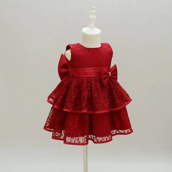 

DMfgd New Born Baby Girl Dress 2018 New Beauty Lace Princess Children Girls Clothes Birthday Party Evening Formal Dress