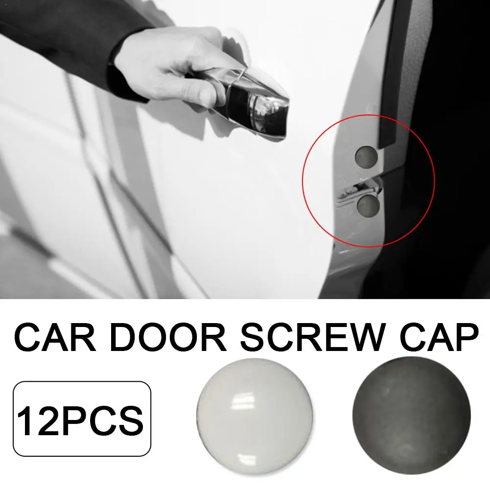 12PCS Car Door Lock Protection Cover Door Anti-Rust Universal Waterproof Screw Cover