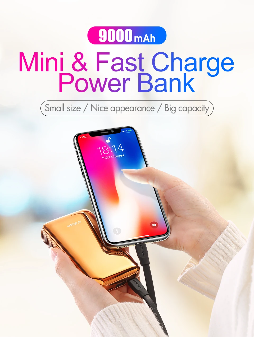 9000 мАч 5 в 3.1A быстрое зарядное устройство power Bank светодиодный дисплей Мобильная батарея для зарядки телефона power bank для iPhone type-c Android смартфон