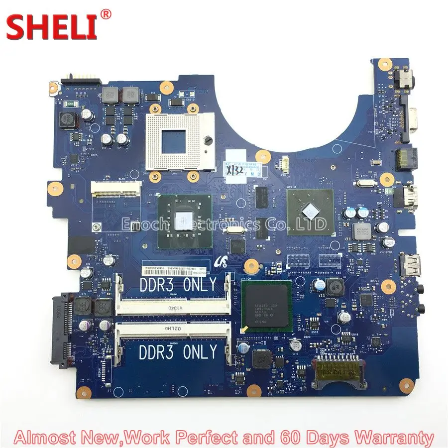 

SHELI BA92-06345A BA92-06345B Laptop Motherboard For Samsung R530 NP-R530 BREMEN-L3 091124 BA41-01227A Main Board System Board
