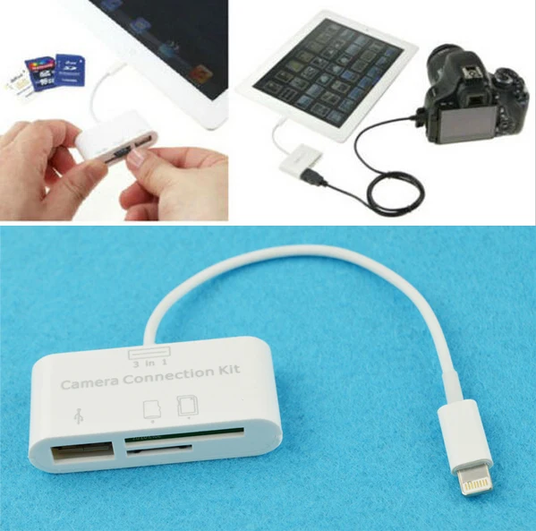 Buy 3 in 1 USB Camera Connection Kit Memory Card