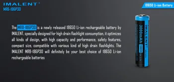 

1 pcs IMALENT MRB-186P30 3.7v 3000mAh 15A Li-ion batteria rechargeable battery high performance for high drain LED freshlights