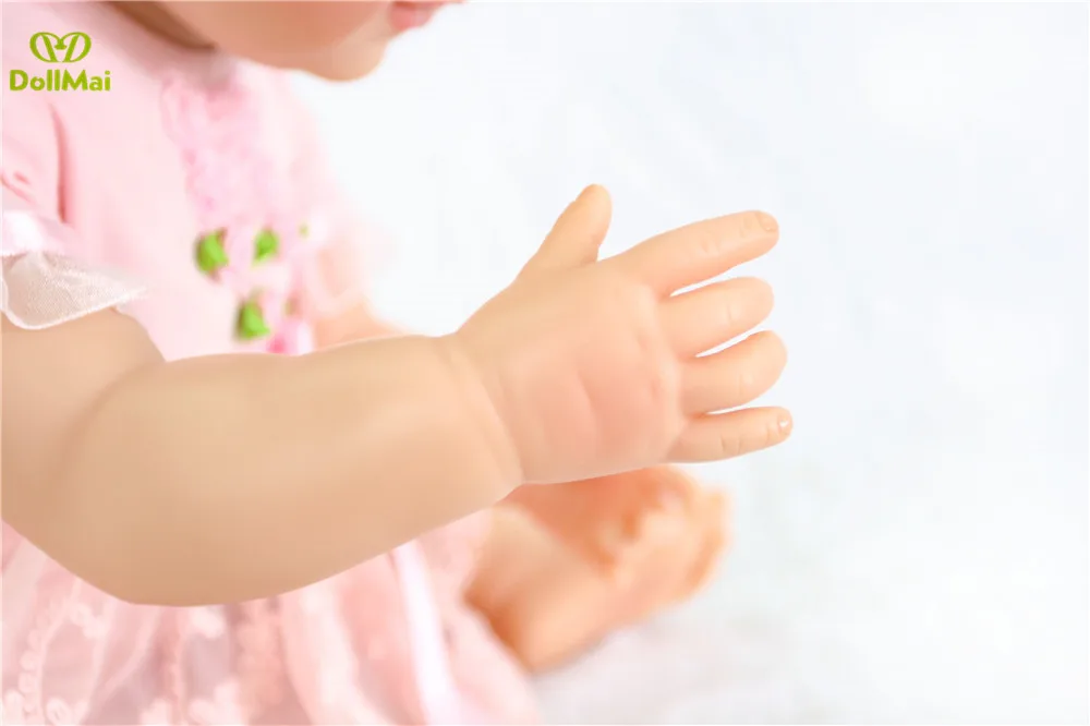 55 см полная силиконовая кукла Reborn Baby для девочек виниловая новорожденная принцесса младенец кукла подарок на день рождения ребенок bebe boneca reborn