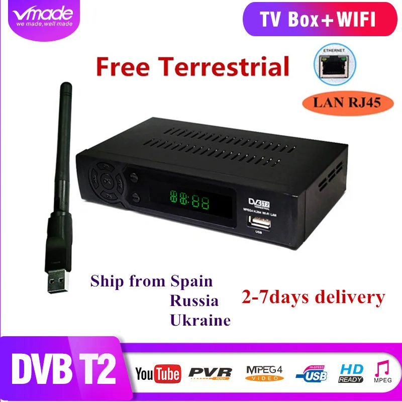 DVB T2 8939+USB WIFI H.264 FULL HD 1080P MPEG2 in terrestrial receiver