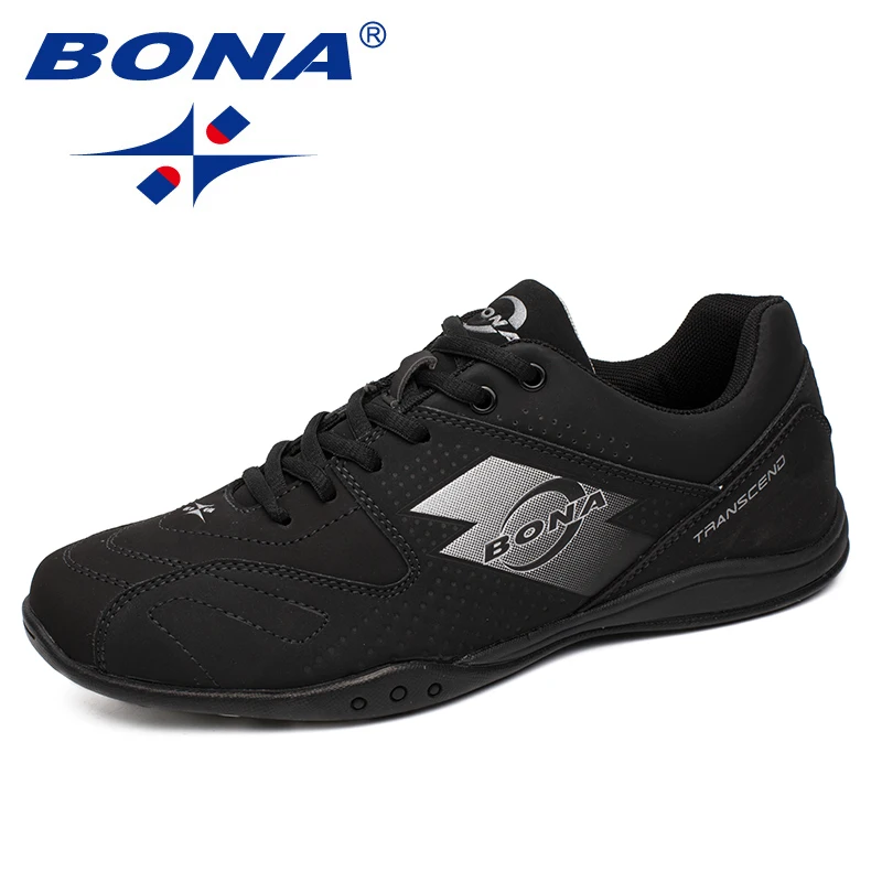 BONA/Новое поступление; типичный стиль; Мужская прогулочная обувь; мужская обувь на шнуровке; уличные беговые кроссовки; удобные мягкие мужские спортивные кроссовки
