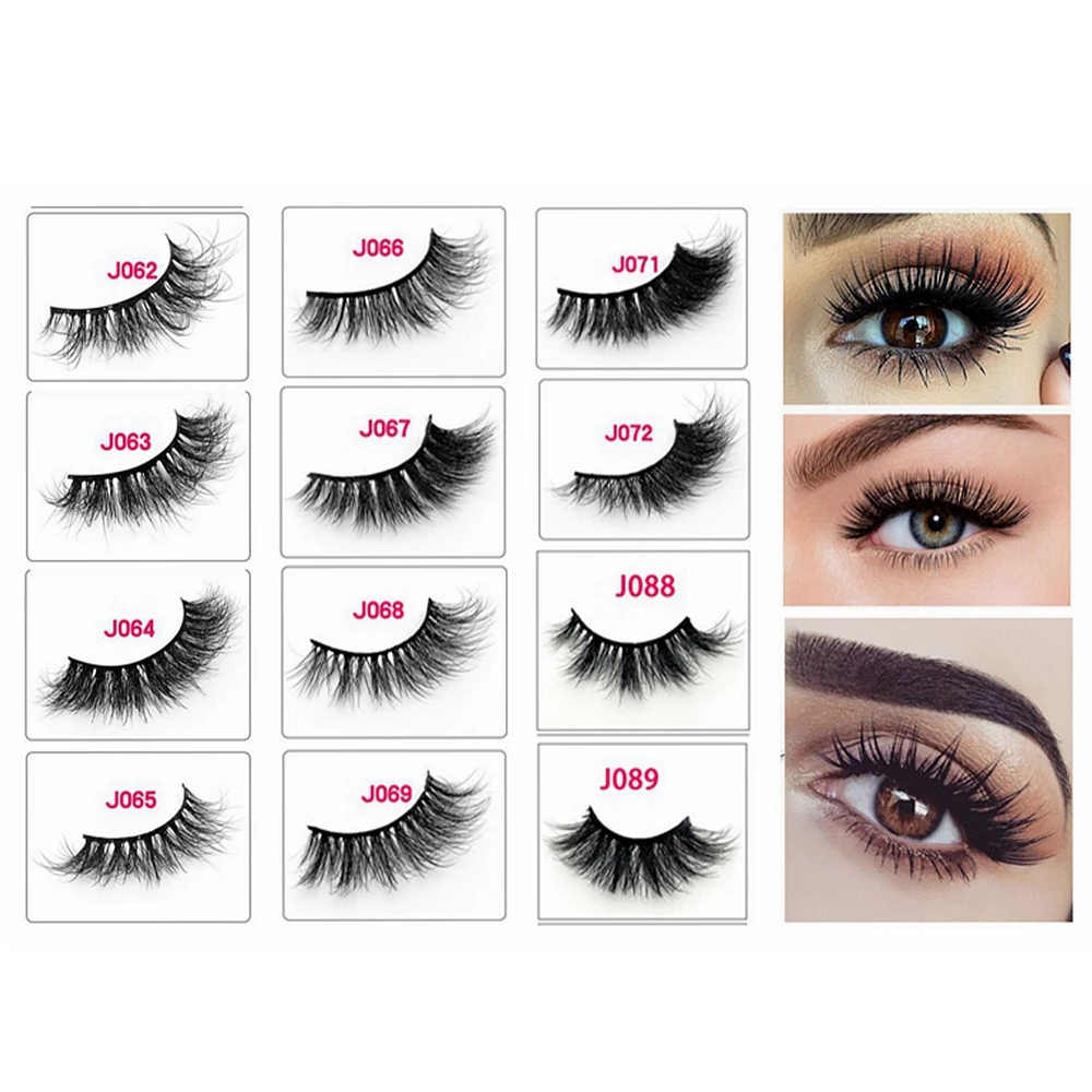 Норковые ресницы 3D норки HairLashes объем натуральный длинный толстый тонкими пышная