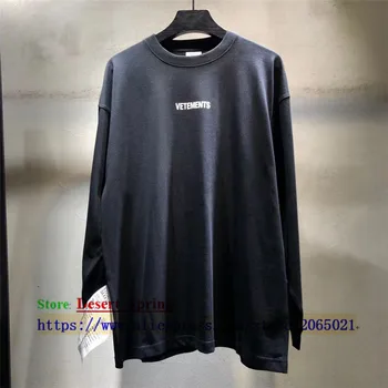 

Sticker VETEMENTS AH 2020TRXX VTM LONG SLEEVE Women Men T-Shirts 1:1 High quality Oversize Vetements Top Tees Vetements T shirt