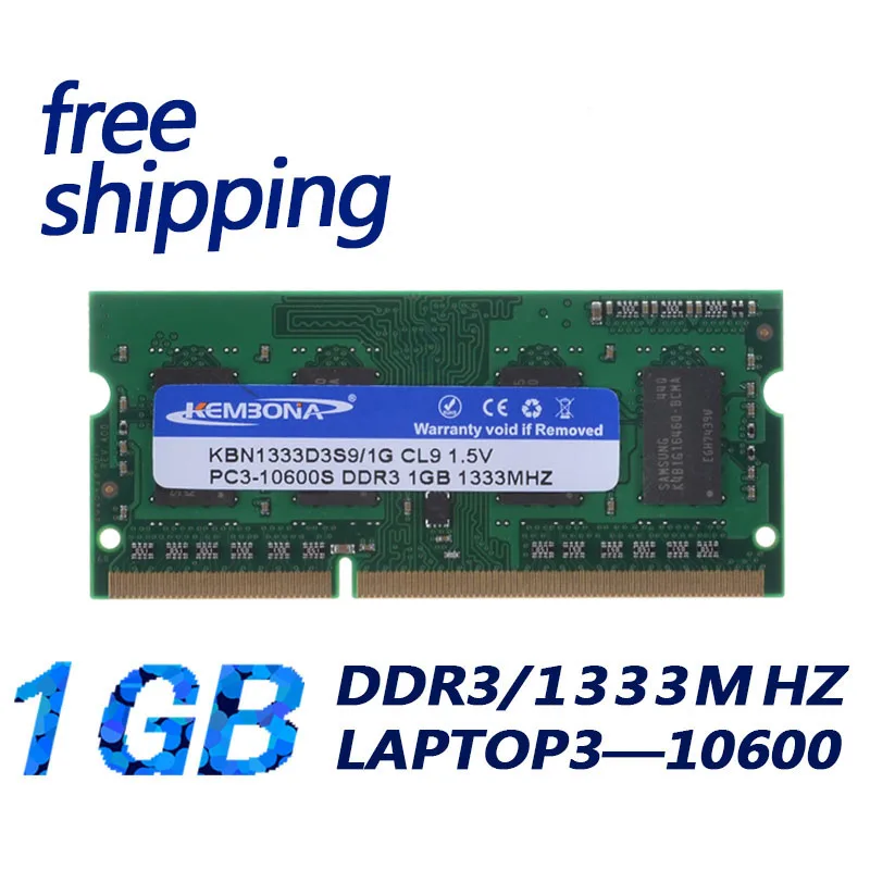 En Ligne KEMBONA Livraison gratuite!!! plein compatible ram ddr3 1 gb ordinateur portable PC3 10600