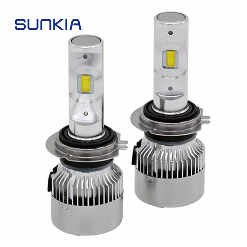 

SUNKIA 2Pcs/Pair Car Headlight 9004/HB1 9007/HB5 Plug&Play Hi-Lo Beam 6000K Pure White 7200LM 40W Auto Lamp Bulbs Car Styling