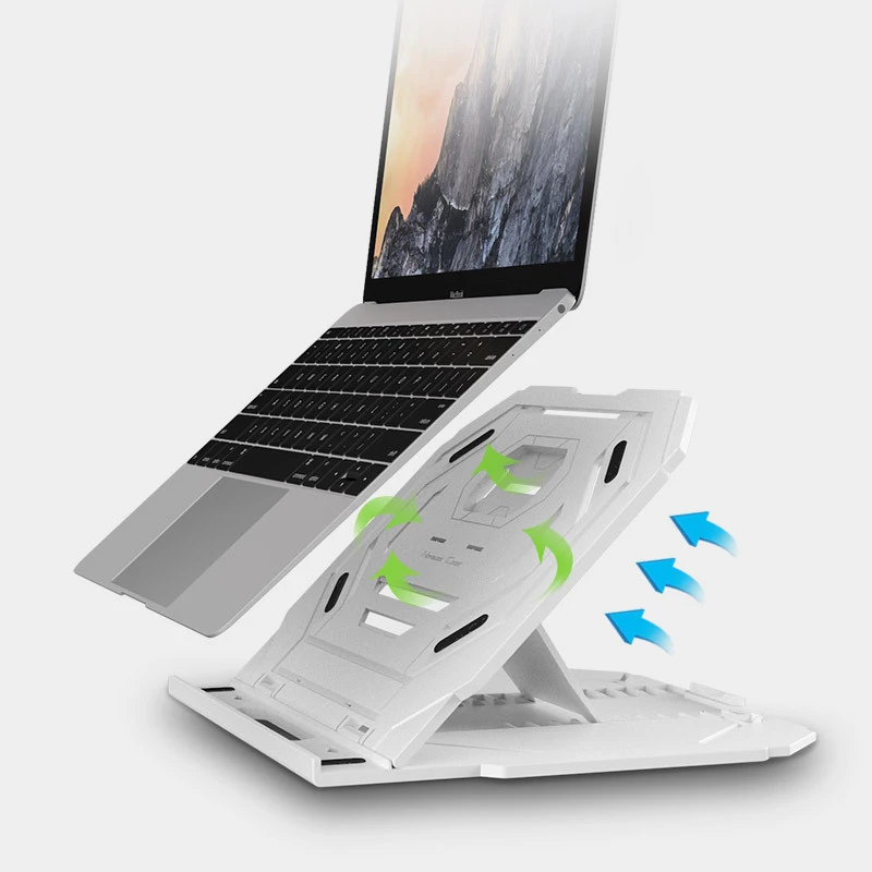 Laptop Stand Tablet Stand Desk Universal for Apple MacBook Air Pro 11-17 inch Folding Adjustable Holder support Office Notebook (17)