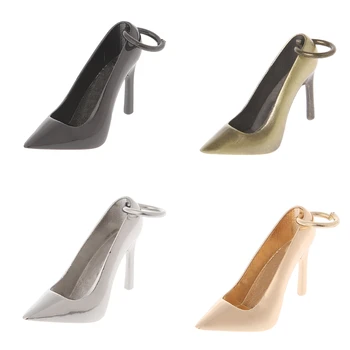 

THINKTHENDO New 1PC Bag Pendant Women High Heel Metal Shoe Purse Charm Pendant Bag Keyring Bag Accessories New