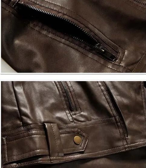 Мужское пальто повседневная верхняя одежда Распродажа! Мужская тонкая куртка из искусственной кожи, мужская мода, мотоциклетные модели, кожа, 4 цвета, размер M-XXL, пальто-7918
