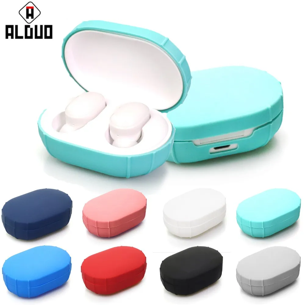 

Silicone Case Protective Cover For Xiaomi TWS Bluetooth Earphone Youth Version / Redmi AirDots Headset Charging Protection Case